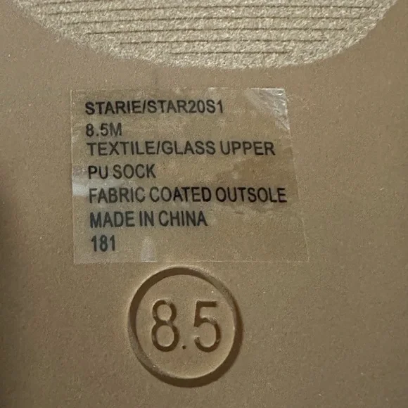 Steve Madden Starie Rhinestone Silver Strappy Square Toe Sandals Size 8.5 NWOT - Picture 9 of 9